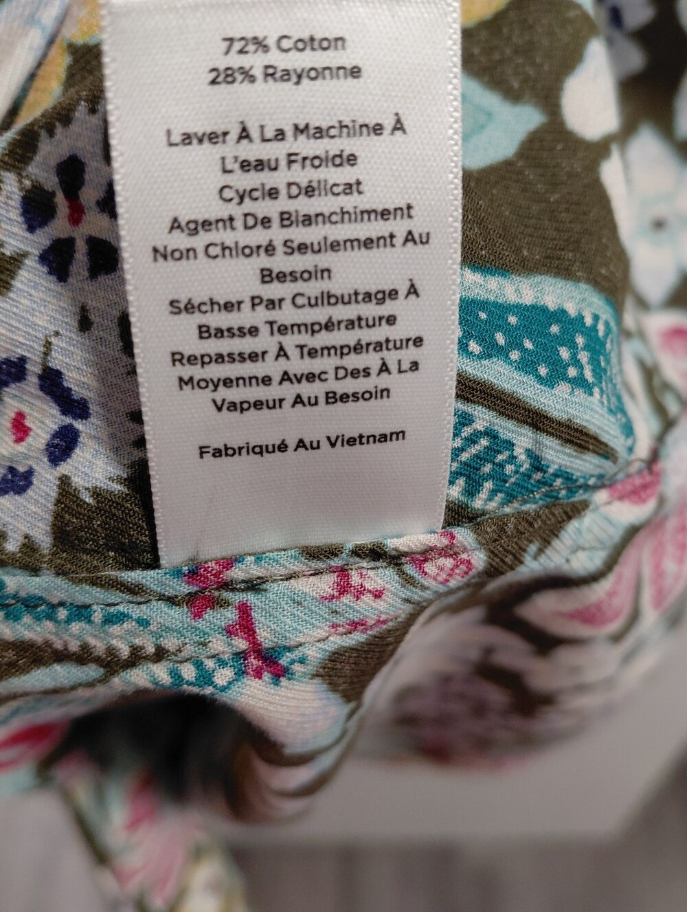 Talbots Women's Floral Button-Up Shirt Cotton Multicolor Print - Picture 6 of 7